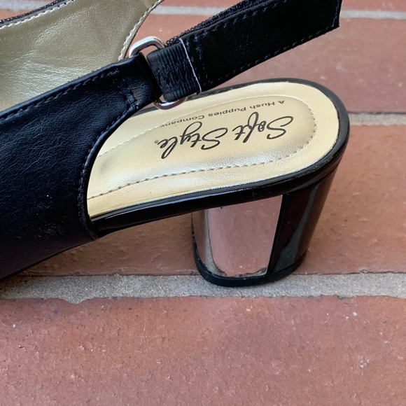 Soft Styles by Hush Puppies Black Slingback Shoes - Picture 9 of 9